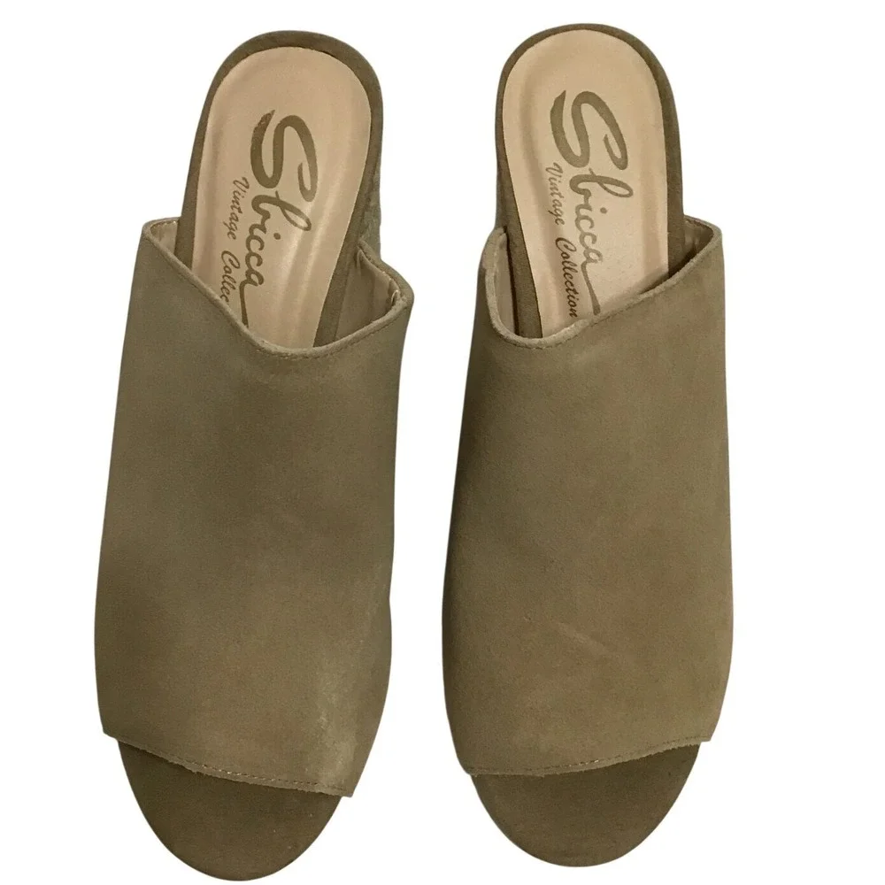 Sbicca Helena Womens‎ Natural Suede Open Toe Blocked Heel Espadrille Size 9